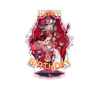 BCFSITNBH Hazbin Hotel Merch Hasbin Hotel Stand Figure Alastor/Angel Dust/Lucifer/Vox Acrylic Stand Figure Standing Figurine Decorations Collectable for Fans A07