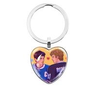 BCFSITNBH Heated Rivalry Merch, Heated Rivalry Heart Keychains, Hollander & Rozanov BL Gay Hockey Romance TV Show Acrylic Keyring Pendant Keychain Gifts for Fans A08