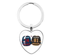 BCFSITNBH Heated Rivalry Merch, Heated Rivalry Heart Keychains, Hollander & Rozanov BL Gay Hockey Romance TV Show Acrylic Keyring Pendant Keychain Gifts for Fans A04
