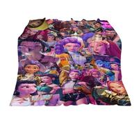 BCFSITNBH K-Pop D-Demon H-Hunters Blanket, Huntrix Huntr/X Cartoon Anime Rumi Mira Zoey Cute Tiger Flannel Throw Blanket - Soft Cozy for Bed Sofa Office 01-E