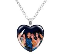 BCFSITNBH Katseye Necklace KATSEYE Merch Beautiful Chaos Tour Merchandise Y2k Pendant Heart Pendant Necklace Accessories for Fans, Womens, Girls A10