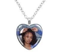 BCFSITNBH Katseye Necklace KATSEYE Merch Beautiful Chaos Tour Merchandise Y2k Pendant Heart Pendant Necklace Accessories for Fans, Womens, Girls A21