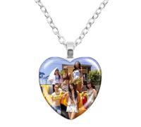 BCFSITNBH Katseye Necklace KATSEYE Merch Beautiful Chaos Tour Merchandise Y2k Pendant Heart Pendant Necklace Accessories for Fans, Womens, Girls A09