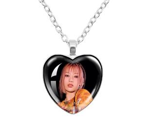 BCFSITNBH Katseye Necklace KATSEYE Merch Beautiful Chaos Tour Merchandise Y2k Pendant Heart Pendant Necklace Accessories for Fans, Womens, Girls A18