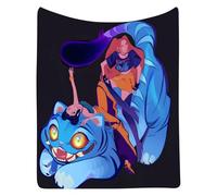 BCFSITNBH KPop D-Demon H-Hunters Flannel Blanket, Huntrix Huntr/X Rumi Mira Zoey Saja Boys Cute Tiger Throw Cover for Bed, Sofa, Office, Air Conditioner Blankets for Fans, Multiple Size B02 100*150cm
