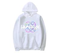 BCFSITNBH KPop Demon Hunters Hoodies Womens Saja Boys Huntrix Huntr/X Graphic Kpop Demon Hunters Merch Drawstring Hooded Pocket Pullover Y2k Sweatshirts 02-White L