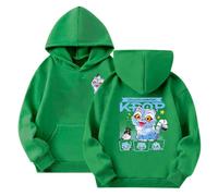 BCFSITNBH KPop Demon Hunters Huntrix Anime Print Hooded Sweatshirt Hoodies Girls Vintage Y2k Pullover Hip Hop Hoodie Oversized Fashion Long Sleeve Hoody for Kids 03-green 110