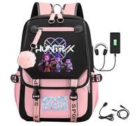 BCFSITNBH KPop Demon Hunters Merch, Backpack with USB Charging, Children's Shoulder Bag School Laptop Bag for Students, Boys Girls Back To School School Bags A04
