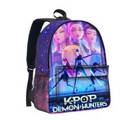 BCFSITNBH KPop Demon Hunters School Bags, K-pop Demon Hunters Backpack Rumi Mira Zoey Character Prints Backpack School Bag for Boys Girls Fans Students A07