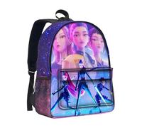 BCFSITNBH KPop Demon Hunters School Bags, K-pop Demon Hunters Backpack Rumi Mira Zoey Character Prints Backpack School Bag for Boys Girls Fans Students A11