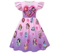 BCFSITNBH KPop Hunters Dress for Girls Summer Anime Cartoon Kpop Singer Rumi Mira Zoey Fancy Printed Party Dress Up for Kids 03-Pink 130