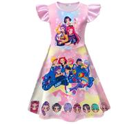 BCFSITNBH KPop Hunters Dress for Girls Summer Anime Cartoon Kpop Singer Rumi Mira Zoey Fancy Printed Party Dress Up for Kids 04-Pink 120