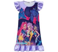 BCFSITNBH KPop Hunters Dress Girls Summer Fancy Dresses Anime Huntrix Huntr/X Rumi Mira Zoey Patterned Casual Daily Home Clothes 04-Purple 150