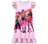BCFSITNBH KPop Hunters Dress Girls Summer Fancy Dresses Anime Huntrix Huntr/X Rumi Mira Zoey Patterned Casual Daily Home Clothes 01-Pink 140