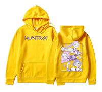 BCFSITNBH KPop Hunters Unisex Hoodies Hip Hop Streetwear Oversized Sweatshirts Huntrix Rumi Mira Zoe Casual Long Sleeve Hooded Pullover for Women Men 02-Yellow S