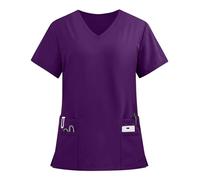 BCFSITNBH Scrub Tops for Women UK, Medical Uniforms & Scrubs Nurses Shirts