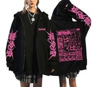 BCFSITNBH Women Y2k Hoodies Stray Kids Jacket Stray Kids Merch Straykids ATE E-Girl 90s Oversized Harajuku Hooded Sweatshirts SKZ Full Zipper Hoodie 02-A08 S