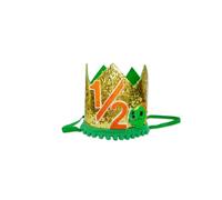 Bchinb Dinosaur 1rd 1/2rd Birthday Hat Green Dino Theme First Party Decoartion Favors For Boy (KL-1/2)