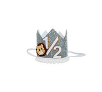 Bchinb Lion 1st Birthday Crown - Jungle Safari Wild One Birthday Hat Decoration for Boys (SZ-1)