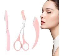 BCHKO 3 Piece Eyebrow Scissors Set, Stainless Steel Beauty Eyebrow Trimmer, Professional Precision Tool for Women and Men