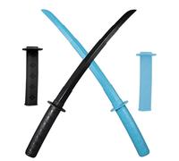 BCHKO 3D Printed Retractable Samurai Sword, Creative Decompression Toy, 70cm Katana Model, Samurai Fidget Toy, Black and Blue Toy Sword