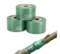 BCHMN 3 Rolls of Self-Adhesive Grafting Tape - Stretchy Oculating Tape for Plant Grafting & Fruit Trees - Professional Grafting Tape for Garden & Nursery - 100 m per Roll, Transparent