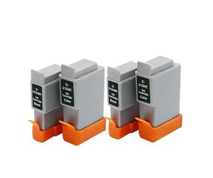 BCI-21 BCI-24 Ink Cartridges Compatible For Canon IP1000 IP1500 | IP2000 MP110 MP130 i250 i255 i320 i350 i355 i450 i450X i455 i470D B215C, Ink Supply(2set)