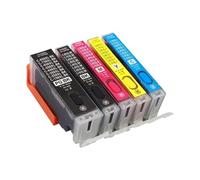 BCI-350 BCI-351 Refillable Ink Cartridge Set Compatible With Various Printers 5 Color Pack Compatible With MG5430 MG5530 MG5630 IP7230 MX923 IX6830(5COLOR)
