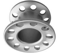 BCIOUS 10 Hole Aluminum Alloy Miniature Diving Reel Professional Compacts Dive Snorkeling Spool for Underwater Exploration Diving Line Management Dive Spool