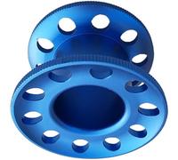 BCIOUS 10 Hole Aluminum Alloy Miniature Diving Reel Professional Compacts Dive Snorkeling Spool for Underwater Exploration Diving Line Management Dive Spool