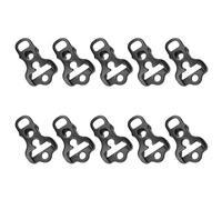 BCIOUS 10Pcs Camping Nonslip Rope Buckles Stopper Hiking Accessory Tent Fastener Adjustable Guy Runners Tensioners Tent Guyline Stoppers