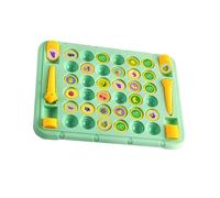 BCIOUS Fun Cognitive Animal Fruit Pattern Flipping Chesses Memory Board Game for Adults Play Travel Desktop Flipping Chesses Animal Fruit Memory Challenge Parent Bonding Strategy Game