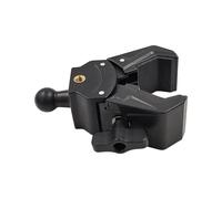 BCIOUS Multiple Purpose General Clamp Incorporating 17mm Ball Head Double 1/4inch Female Interfaces for Smartphone Gimbals Lights Motorcycle Handlebar Clamp