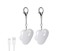 BCIOUS Rechargeable Cloud Shape Night Light Touch Sensitive Keychain Night Lamp for Camping Indoor and Outdoor Backpack Small Keychain Pendant