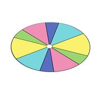 BCIOUS Tabletop Prize Turntable Fortunes Wheel Spinnings Game Draws Roulette Erasable Erasable