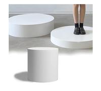 BCJMKDX Acrylic Display Case, Round Cylinder Pedestal Stands Display, Bridal Shop Display Riser - 180 Lb Loading, Clothing Store Mannequin Platform Display(40x60 cm)