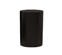 BCJMKDX Acrylic Display Case, Round Display Pedestal Stand,Cylinder Display Pedestal,Party Event Decor Platform Base Stands,for Collection Mannequin(Black,40x40cm/15.7x15.7in)