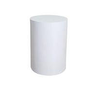 BCJMKDX Acrylic Display Case, Round Display Pedestal Stand,Cylinder Display Pedestal,Party Event Decor Platform Base Stands,for Collection Mannequin(White,30x100cm/11.8x39.3in)