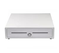BCJMKDX Cash Registers Cash Register Drawer Media Slot Money Drawer For Businesses With Removable Cash Drawer Box(Bianco)