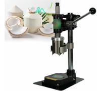 BCJMKDX Coconut Cracker, 6cm Coconut Opening Tool, Manual, for Young/Tender, with Thick Metal Base(Black)