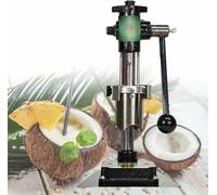 BCJMKDX Coconut Cracker, Desktop Coconut, Hand Press Drill Opener for Young/Tender Green Save Effort, Quickly Open The Lid in 2-5 Seconds(Black)