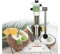 BCJMKDX Coconut Cracker, Desktop Coconut, Hand Press Drill Opener for Young/Tender Green Save Effort, Quickly Open The Lid in 2-5 Seconds(White)