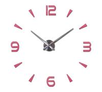 BCJMKDX Contemporary timepieces, Brief Wall Clock For Living Room Design Mirror Clocks Diy 3d Stickers Large Decorative Quartz Watch(Pink,37 inch)