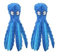 BCJMKDX dog toys. Dog Toys Pet Chew Toy Outdoor Interactive Training Dog Supplies Squeaker Squeaky Plush Molar Toy 2Pcs Octopus D(Octopus A)