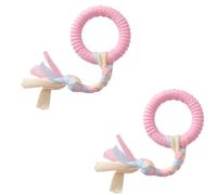 BCJMKDX dog toys. Dog Toys Pet Dog Toys For Small Dog Chews Tpr Knot Toys Bite Resistant Molar Teeth Cleaning Supplies 2Pcs 1