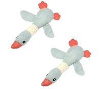 BCJMKDX dog toys. Dog Toys Pet Mallard Duck Dog Toy For Aggressive Chewers Dog Squeaky Wild Goose Puzzle Training Toys 2Pcs D(B)