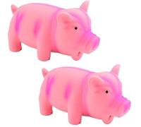 BCJMKDX dog toys. Dog Toys Pets Dog Toys Squeeze Sound Toy Rubber Pig Squeaky Chew Bite Resistant Toy 2Pcs 03(3)