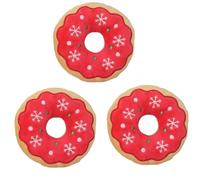 BCJMKDX dog toys. Dog Toys Plush Pet Dog Toys For Large Small Dogs Pet Dog Accessories Squeaky Chew Tooth Toy 3Pcs Red