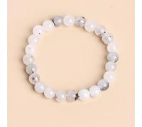 BCJMKDX Gemstone beads, Green Jade Bracelets Suitable For Women Bangles(Rutilated Quartz,10mm)