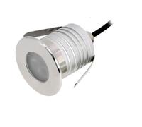 BCJMKDX LED Underground Light, IP68 Waterproof LED Underwater Lighting Lamp, 3W DC 12V-24V Stainless Steel Pool Spotlight, Outdoor LEDs Landscape Lights(Red,12V)